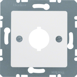 14311909 Centralna ploča za signalne i komandne uređaje Ø18,8 mm,  polarna bijela pliš