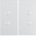 15711909 Tipke na vijak,  S.1/B.3/B.7, polarna bijela mat,  plastika