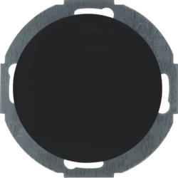 10092035 Slijepi poklopac s centralnom pločom,  R.Classic,  crna sjajna