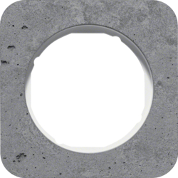 10112379 Okvir,  1-struki,  R.1, brušeni beton siva/polarna bijela sjajna