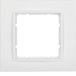 10116919 Okvir,  1-struki,  B.7, polarna bijela mat,  plastika