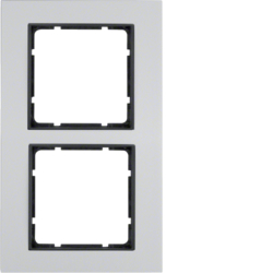 10126904 Okvir 2-struki,  B.7, aluminij/antracit mat,  aluminij eloksiran