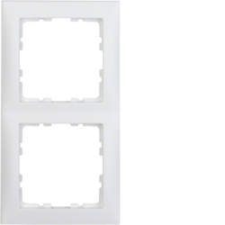 10129909 Okvir,  2-struki,  S.1, polarna bijela mat,  plastika