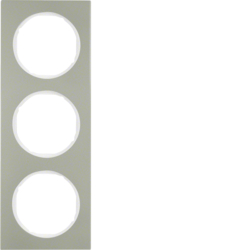 10132214 Okvir,  3-struki,  R.3, nehrđajući čelik/polarna bijela