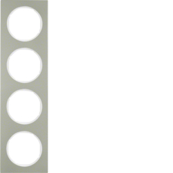 10142214 Okvir,  4-struki,  R.3, nehrđajući čelik/polarna bijela