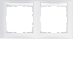 10229919 Okvir,  2-struki,  S.1, sa poljem za natpis,  horizontalno,  polarna bijela mat