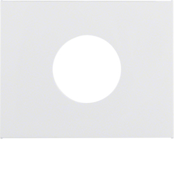 11657009 Centralna ploča za taster/svjet.signal E10, polje za natpis,  K.1, p.bijela sjaj
