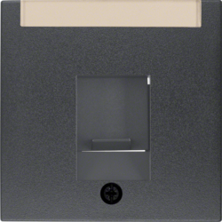 11701606 Centralna ploča sa zaštitom od prašine i poljem za natpis,  B.3/B.7, antracit mat