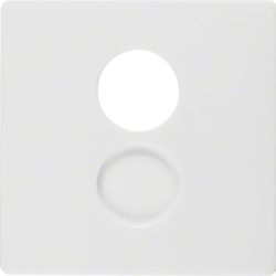 11966089 Centralna ploča za utičnicu za zvučnik,  Q.1/Q.3, polarna bijela pliš, lakirano