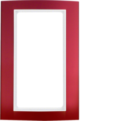 13093022 Okvir,  sa velikim izrezom,  B.3, aluminij crvena/p.bijela,  aluminij eloksiran