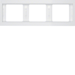 13737009 Okvir,  3-struki,  K.1, horizontalni,  polarna bijela sjajna