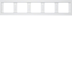 13937009 Okvir,  5-struki,  K.1, horizontalni,  polarna bijela sjajna