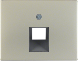 14077004 Centralna ploča za UAE utičnicu,  K.5, nehrđajući čelik,  metalna mat površina