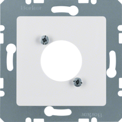 141209 Centralna ploča za XLR okrugli utikač D serije,  polarna bijela sjajna