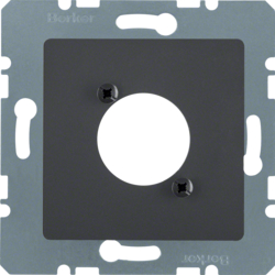 14121606 Centralna ploča za XLR džek D serije,  K.1/K.5, antracit mat/pliš