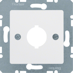 143109 Centralna ploča za signalne i komandne uređaje Ø 18,8 mm,  pol.bijela sjajna