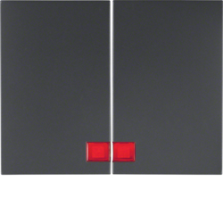14377006 Tipke,  sa crvenom indikacijom,  K.1, antracit mat,  lakirano