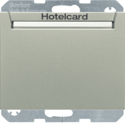 16417114 Odlagač hotelske kartice,  relejni sa cent.pločom,  K.1/K.5, nehrđajući čelik,  lak