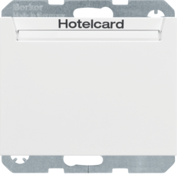 16417119 Odlagač hotelske kartice,  relejni sa cent.pločom,  K.1/K.5, p.bijela sjajna