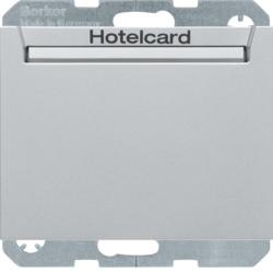 16417134 Odlagač hotelske kartice,  relejni sa cent.pločom,  K.1/K.5, aluminij mat