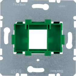 454004 Montažna ploča,  1-struka,  sa zelenim nosačem za modularne džekove com-tech