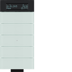 75665690 B.IQ IC dodirni senzor,  5-struki,  sa termostatom i displejem,  stalko,  p.bijela