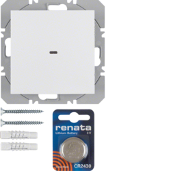 85655288 KNX-radioemiter,  zidni,  1-struki,  ravni,  quicklink,  S.1/B.3/B.7, p.bijela mat