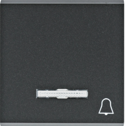 WL6113 Tipka sa simbolom "zvono" i indikacijom,  crna