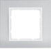 10113904 Okvir,  1-struki,  B.3 aluminij/polarna bijela mat,  aluminij eloksiran