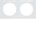 10122279 Okvir,  2-struki,  R.3, sa poljem za natpis horizontalno,  polarna bijela sjajna