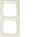 10128912 Okvir,  2-struki,  S.1, sa poljem za natpis,  vertikalno,  bijela sjajna