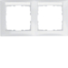 10228919 Okvir,  2-struki,  S.1, sa poljem za natpis,  horizontalno,  polarna bijela sjajna