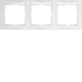 10239919 Okvir,  3-struki,  S.1, sa poljem za natpis,  horizontalno,  polarna bijela mat
