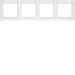 10246019 Okvir,  4-struki,  Q.1, sa poljem za natpis,  horizontalno,  polarna bijela pliš