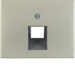 14077004 Centralna ploča za UAE utičnicu,  K.5, nehrđajući čelik,  metalna mat površina
