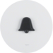 16512089 Tipka,  sa prozirnom indik.i dodirnim simbolom "zvono", R.1/R.3, p.bijela sjajna
