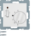 20308989 Termostat,  1NC,  sa prekidačem,  cent. pločom i LED sig,  S.1/B.3/B.7, p.bijela sja