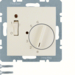 20318982 Termostat,  1NC,  24V AC/DC,  sa prek,  cent. pločom i LED sig,  S.1, bijela sjajna